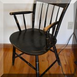 F60. Nichols & Stone stenciled arm chair.